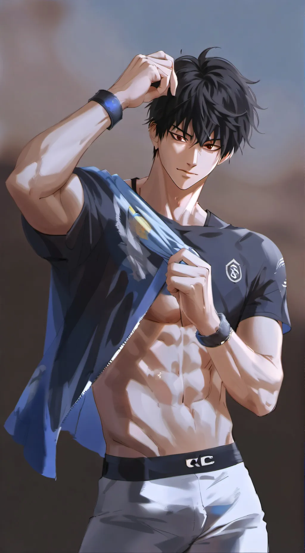 ai character: •Miles• background