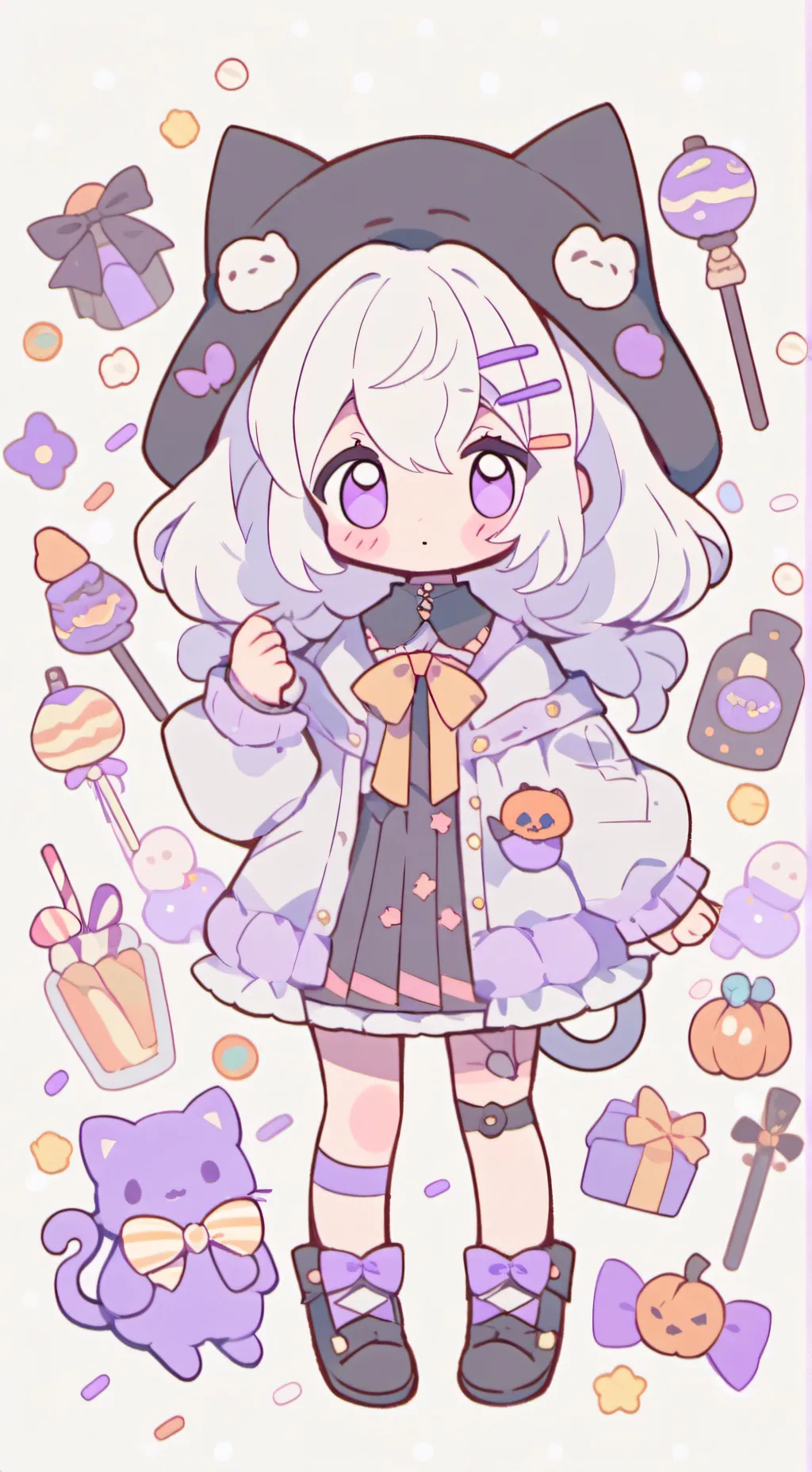 ai character: TRICK OR TREAT!  background