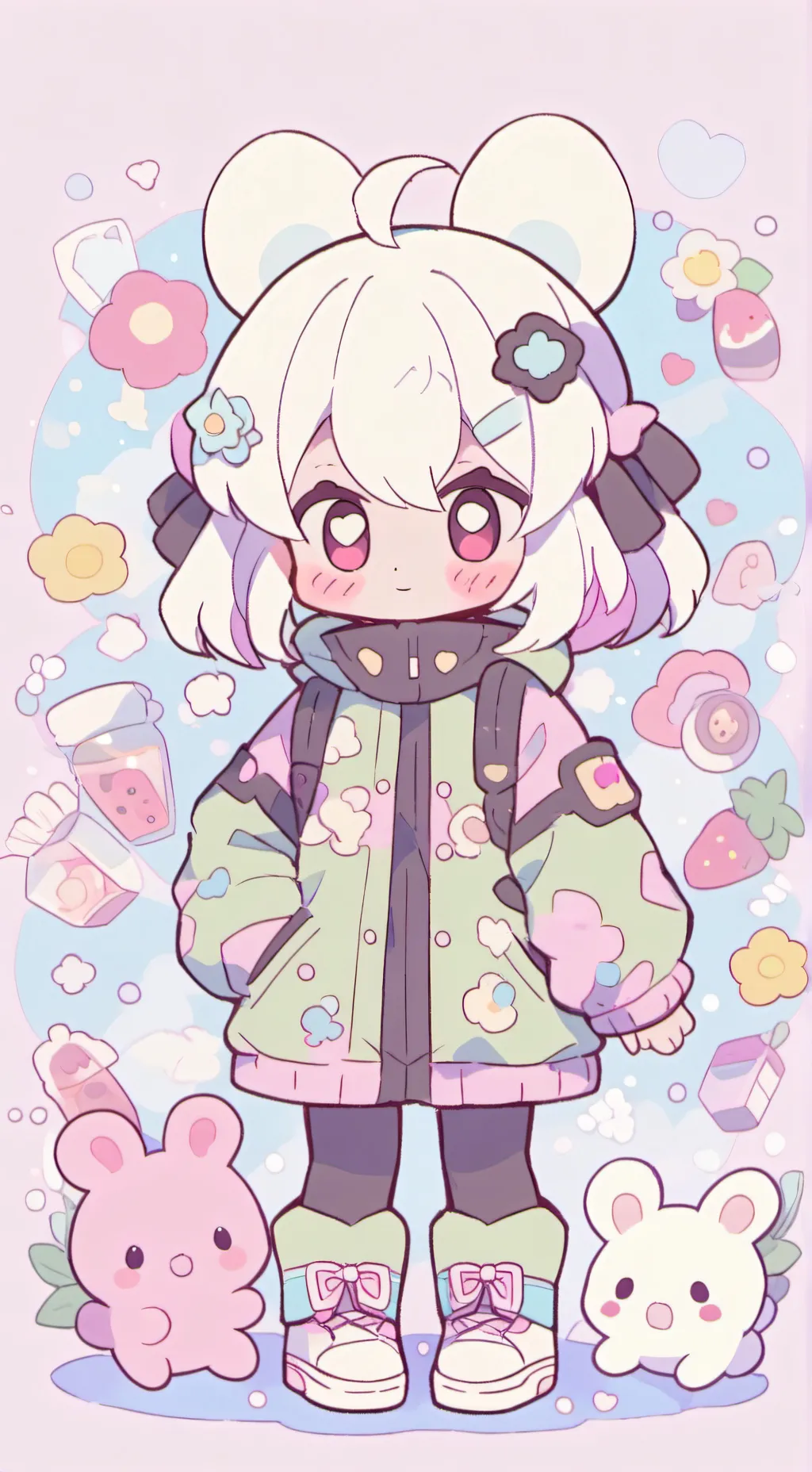 ai character: sleepy  background