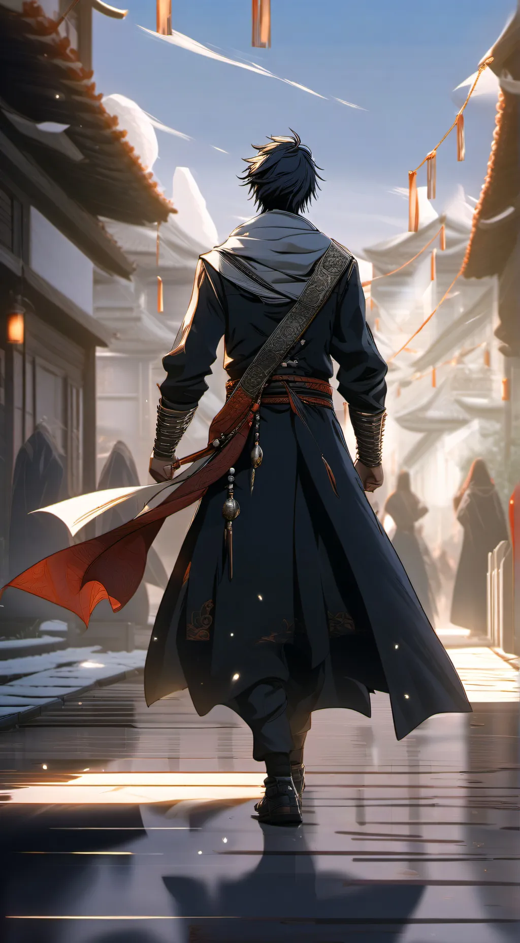 ai character: Sung JinWoo background