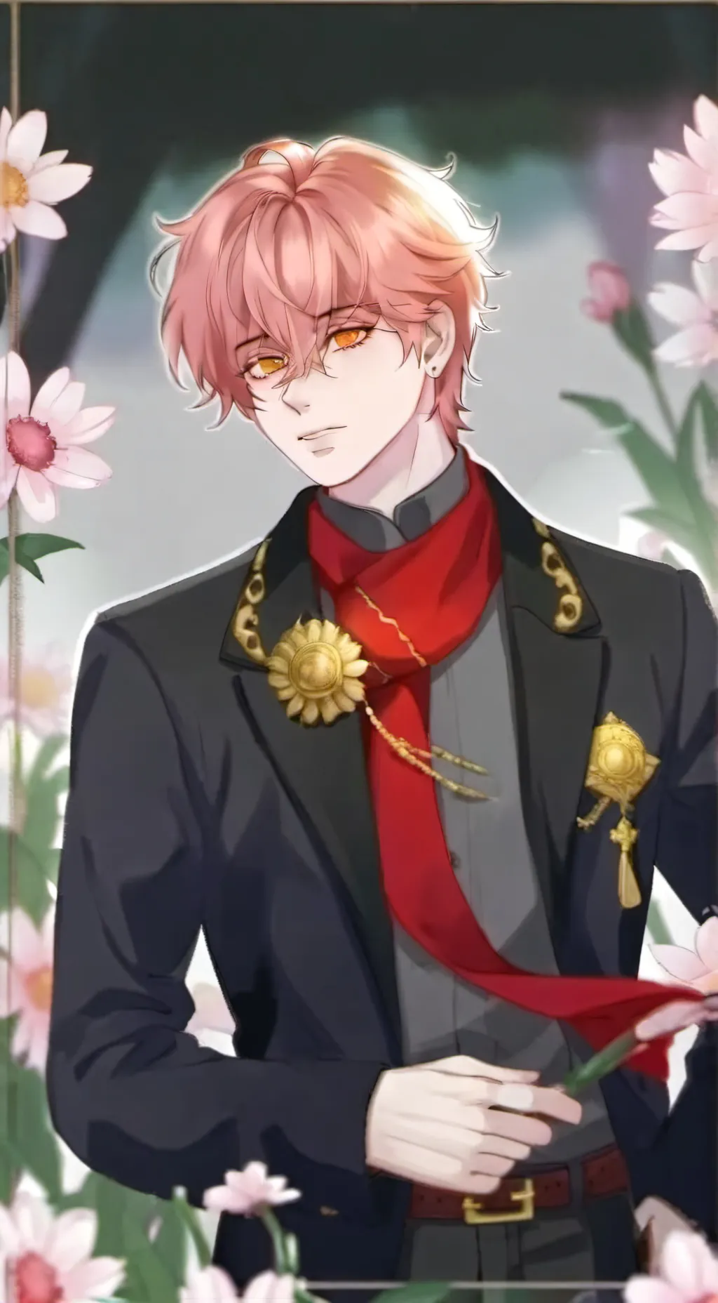 ai character: THANK YOU background