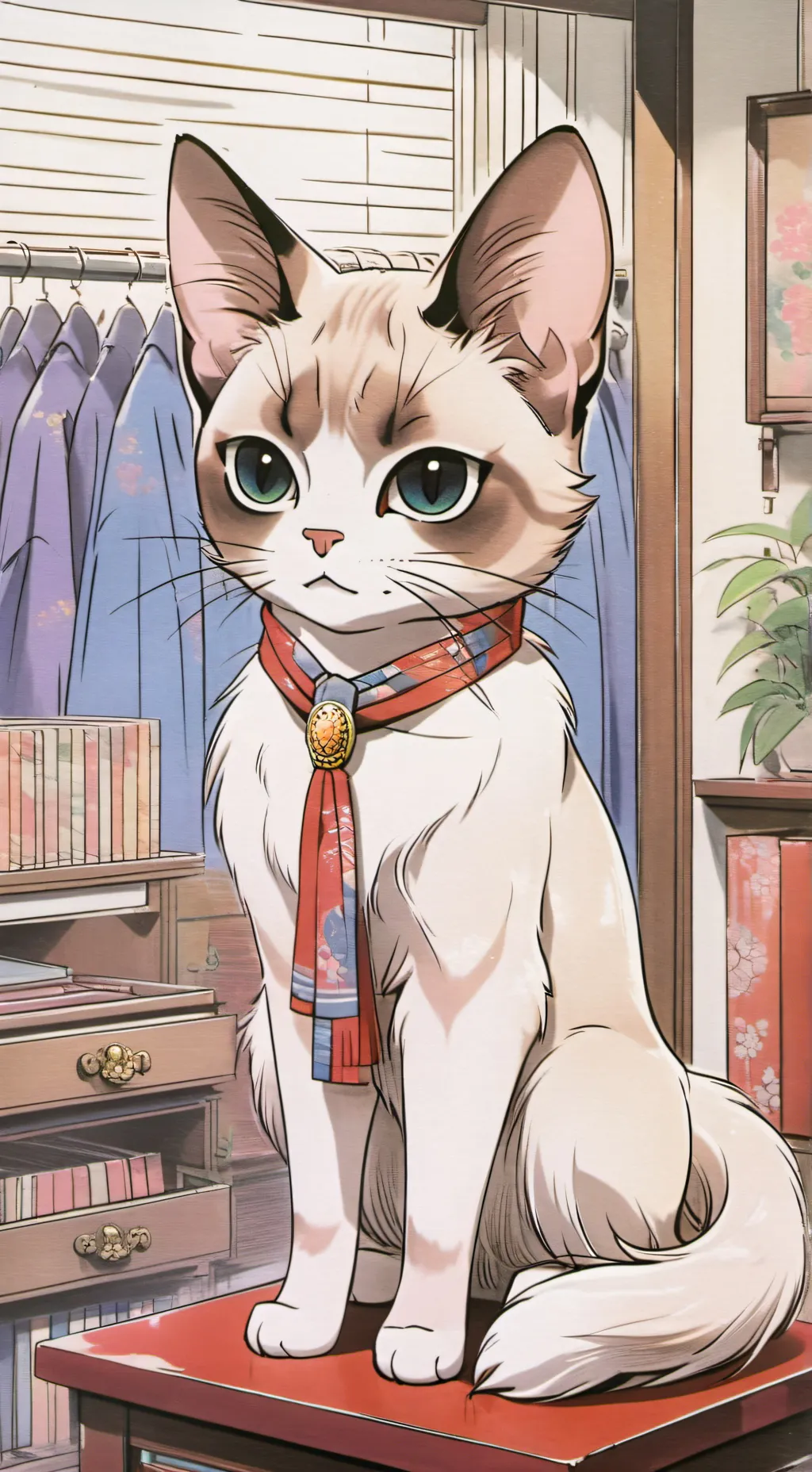 ai character: cat universe background