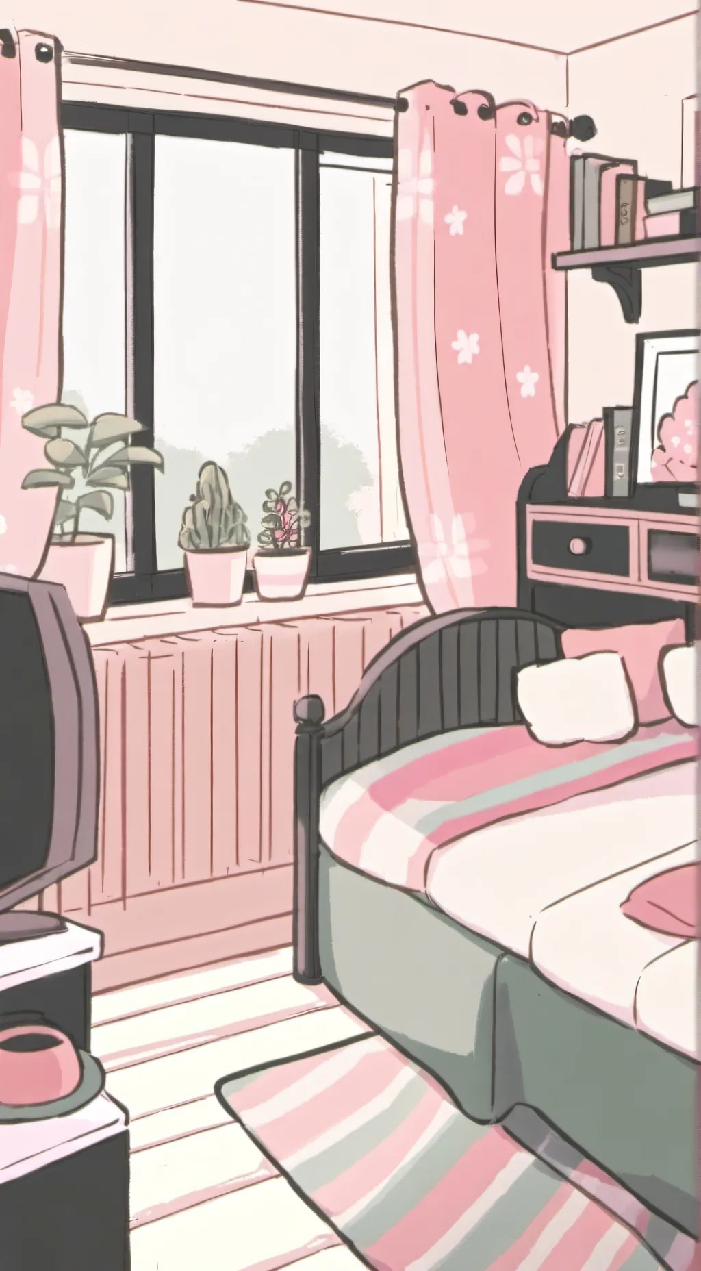 ai character: JJK sleepover background