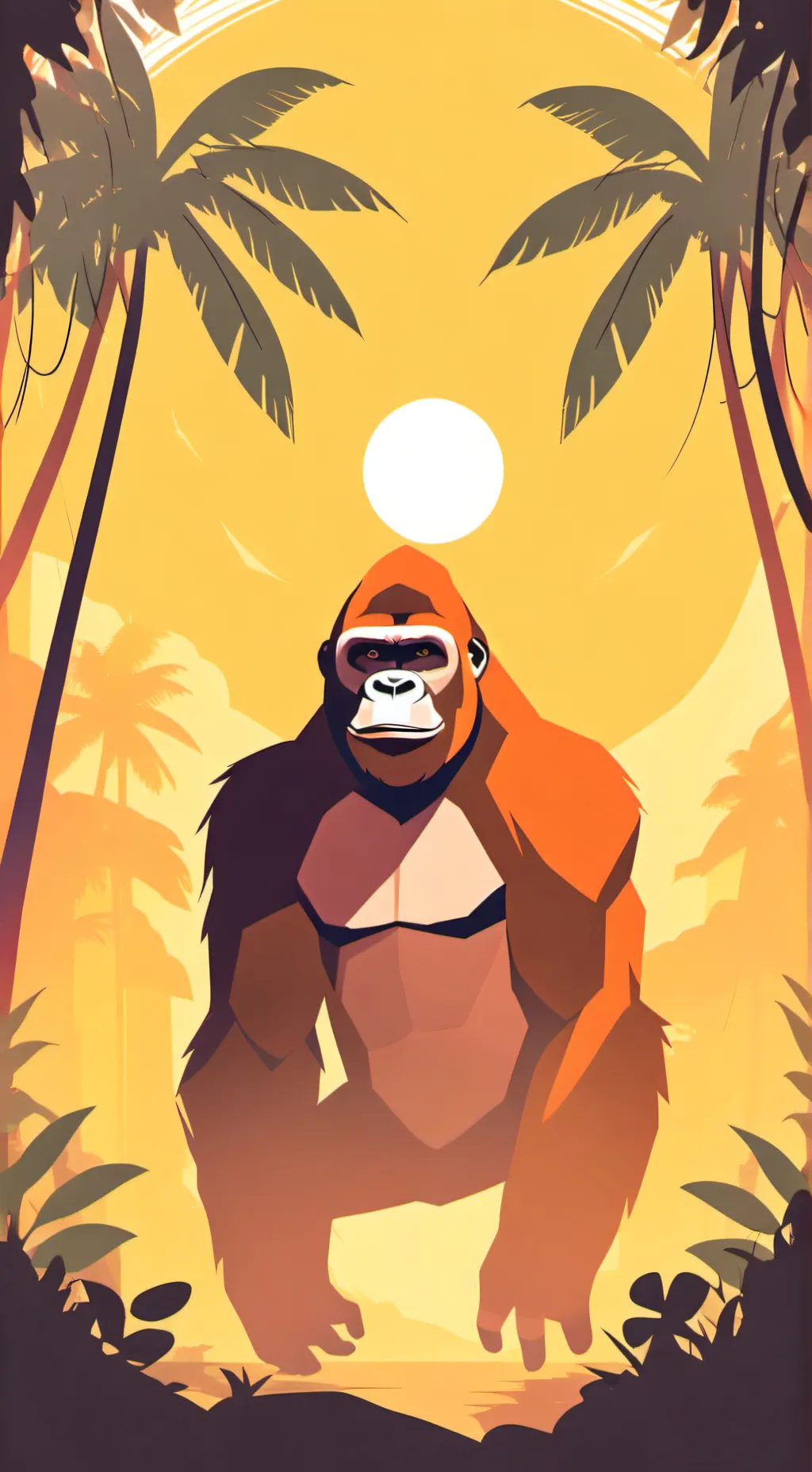 ai character: harambe background