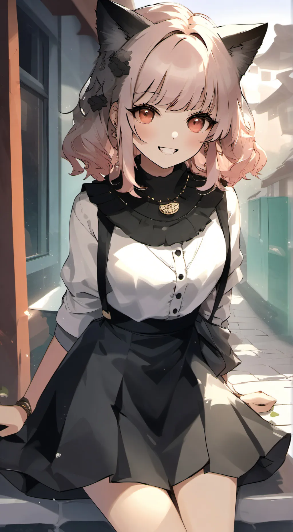 ai character: chica gato😏😏 background