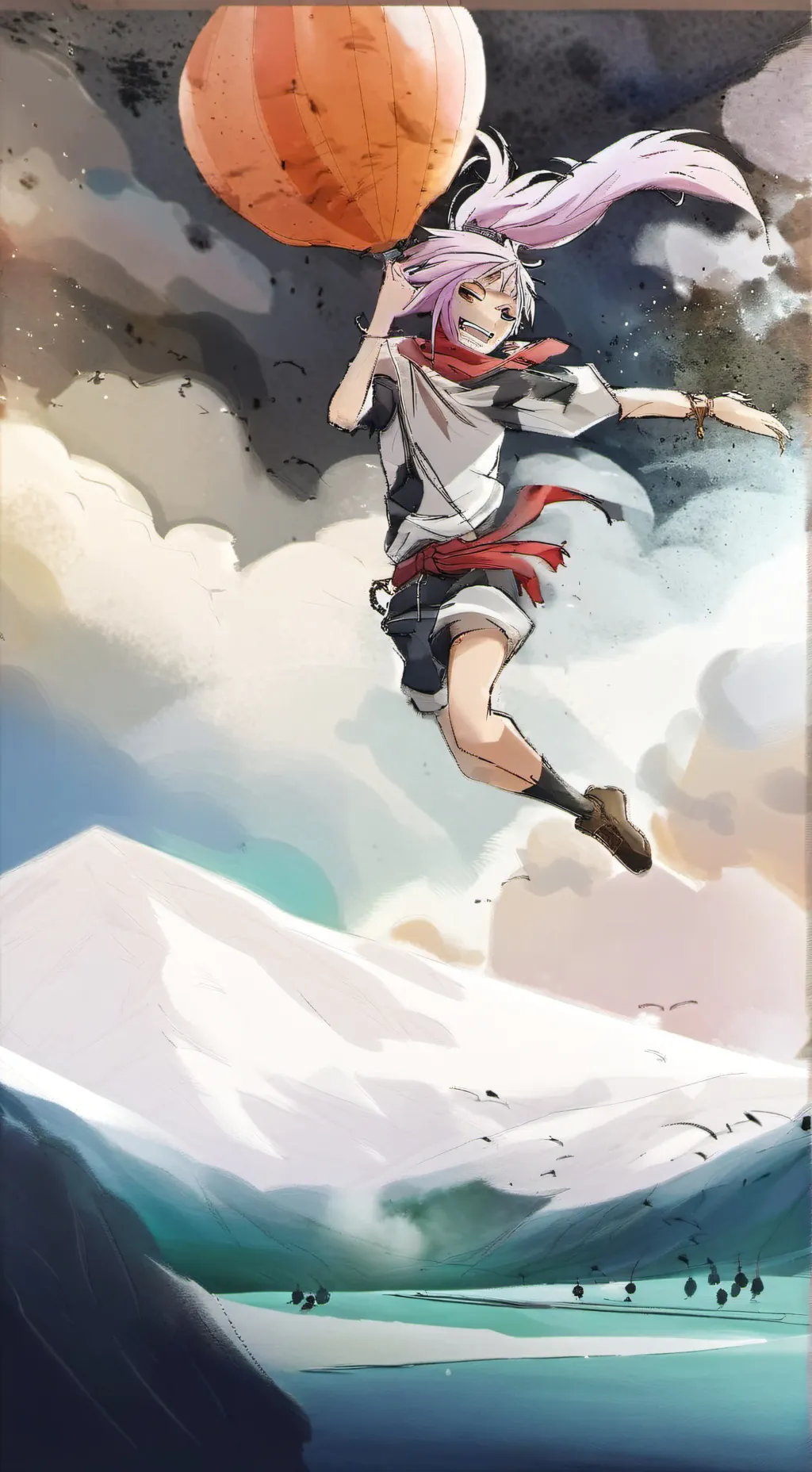 ai character: MHA camping trip background