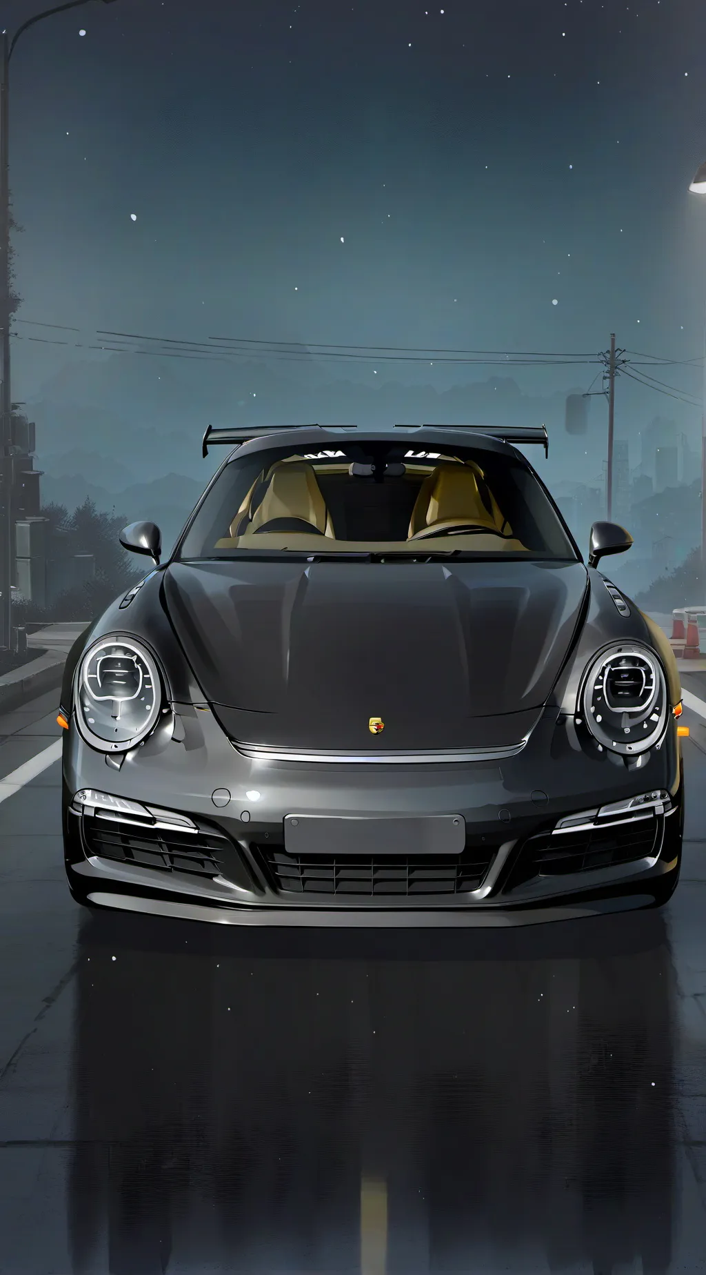ai character: Porsche  background