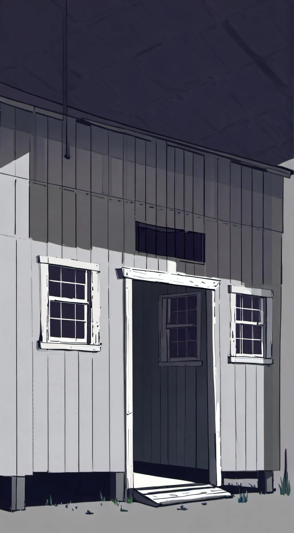 ai character: Student shed 😉 background