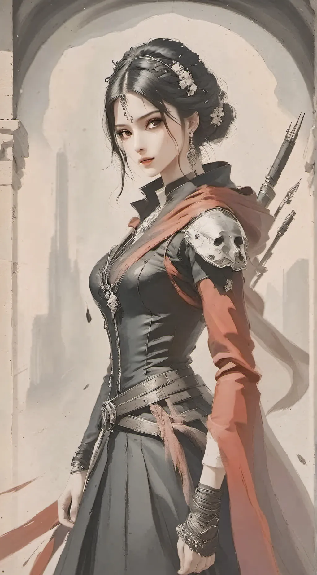 ai character: Luna background