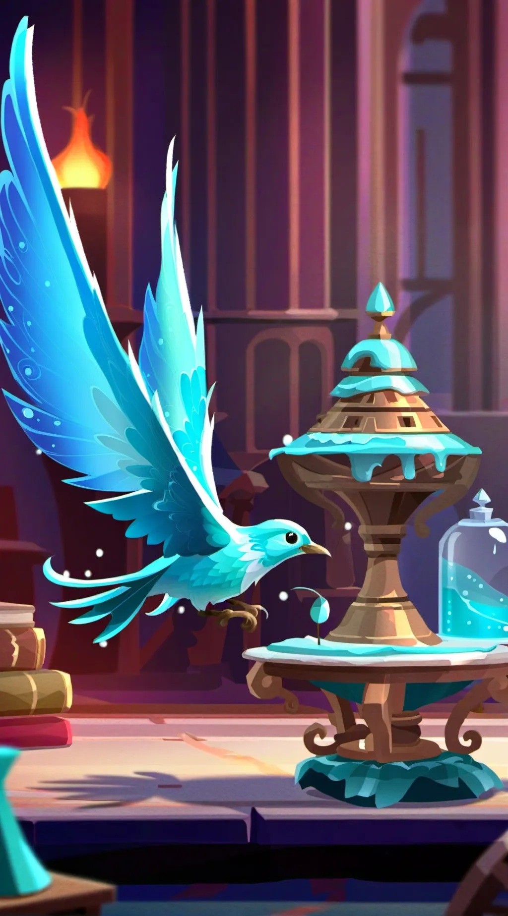 ai character: I’m fine….. background