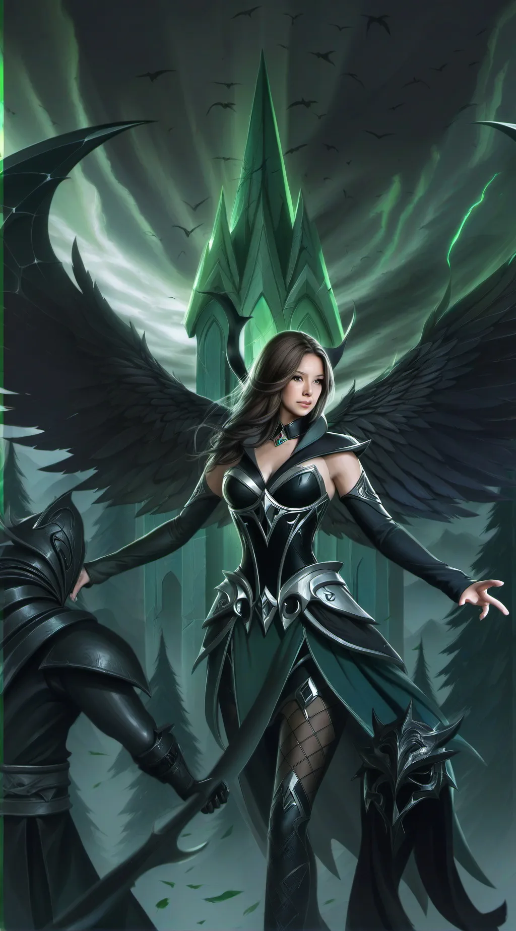 ai character: Aurora  background