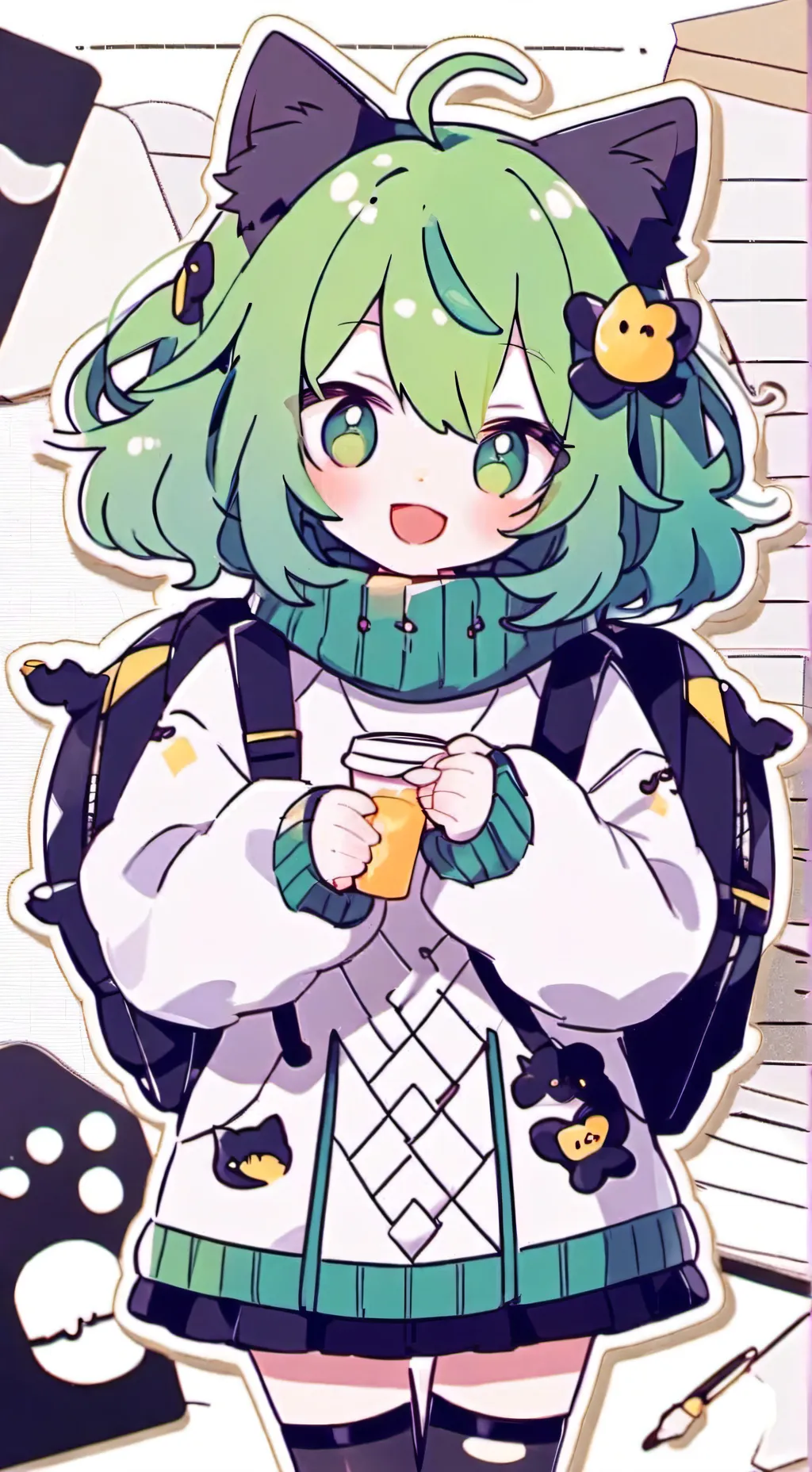 ai character: Luna background