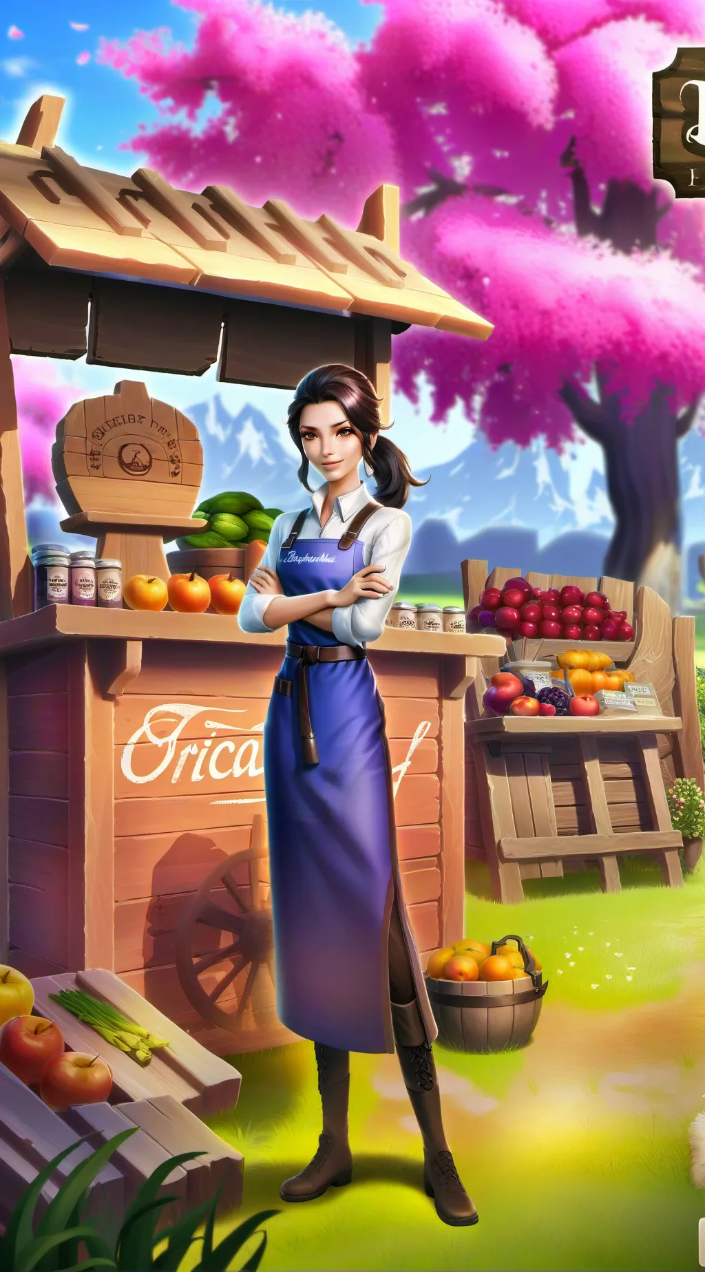 ai character: Juice Tycoon: Orchard's Legacy background