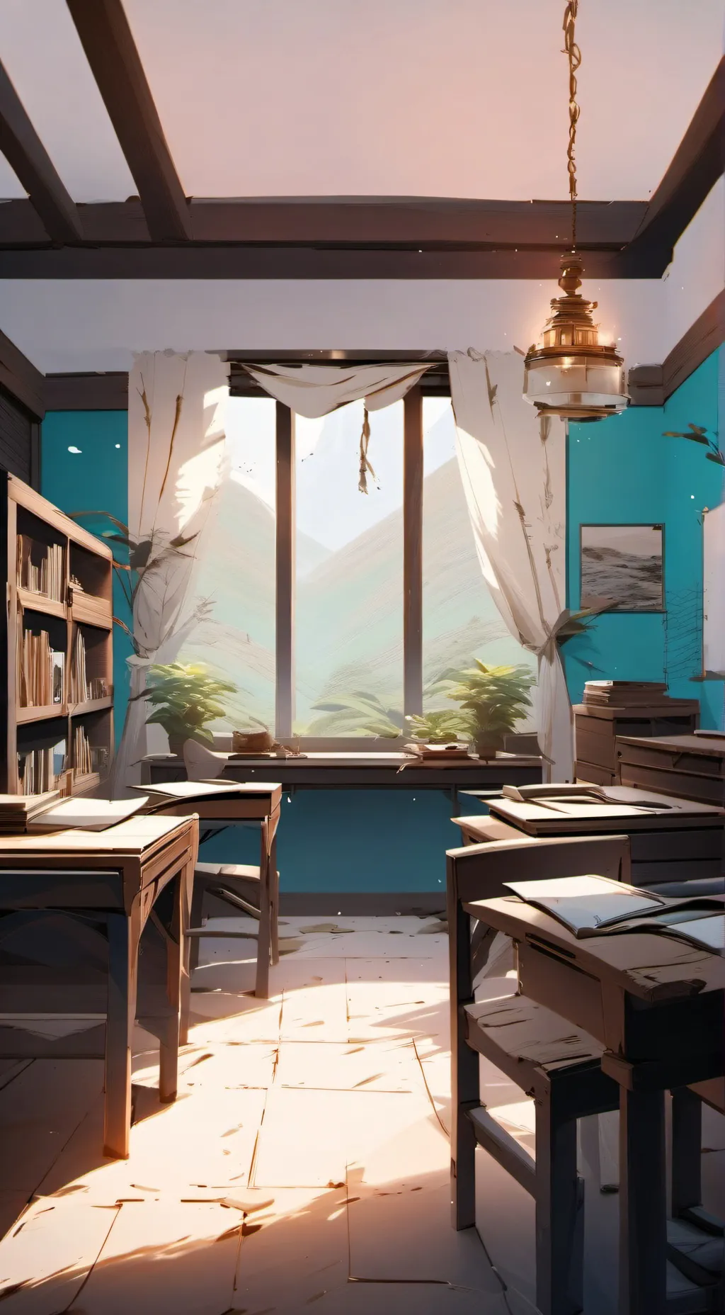 ai character: History class  background