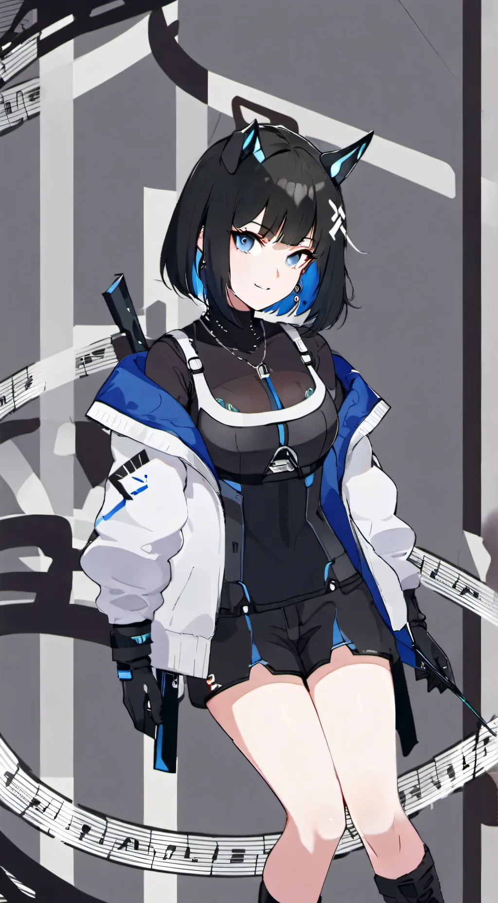 ai character: kiana yanagi  background
