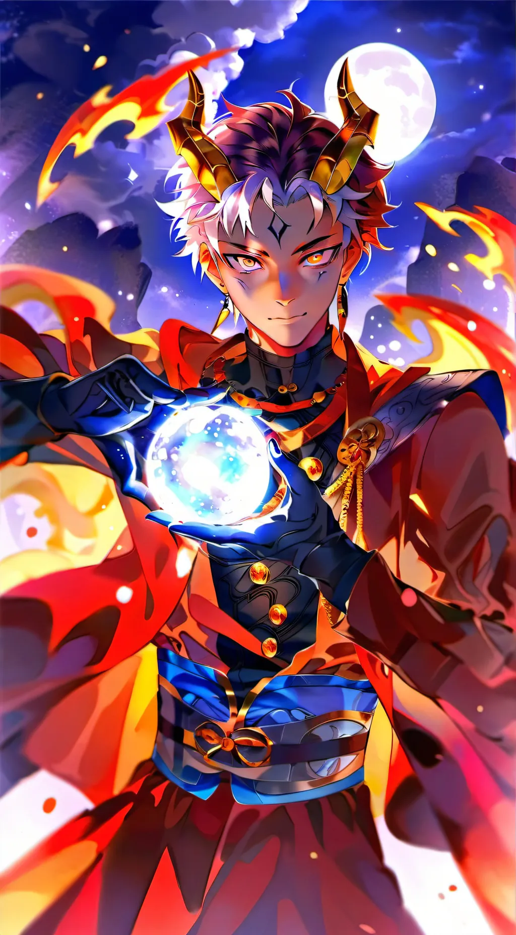 ai character: Akaza background