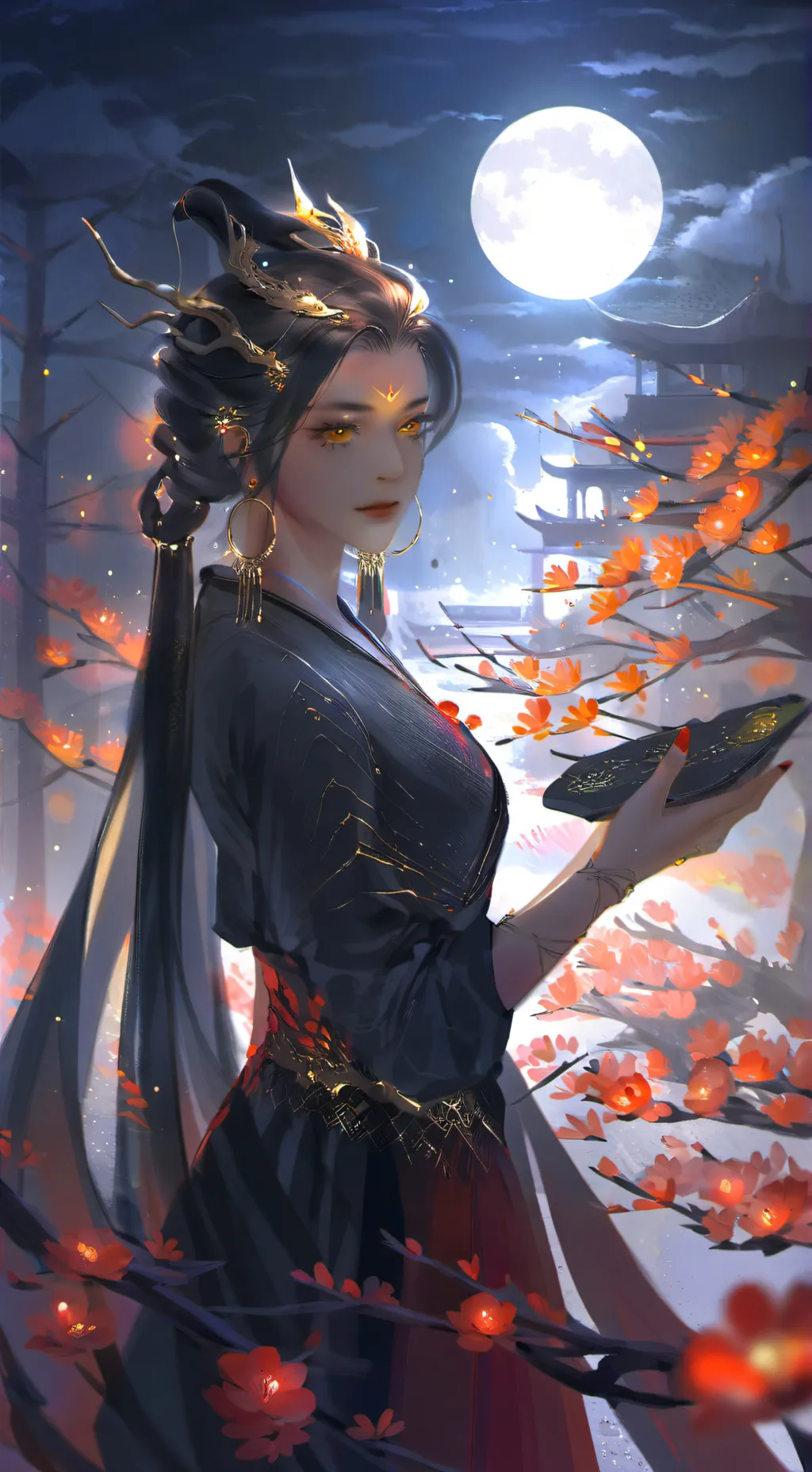 ai character: deomon queen background