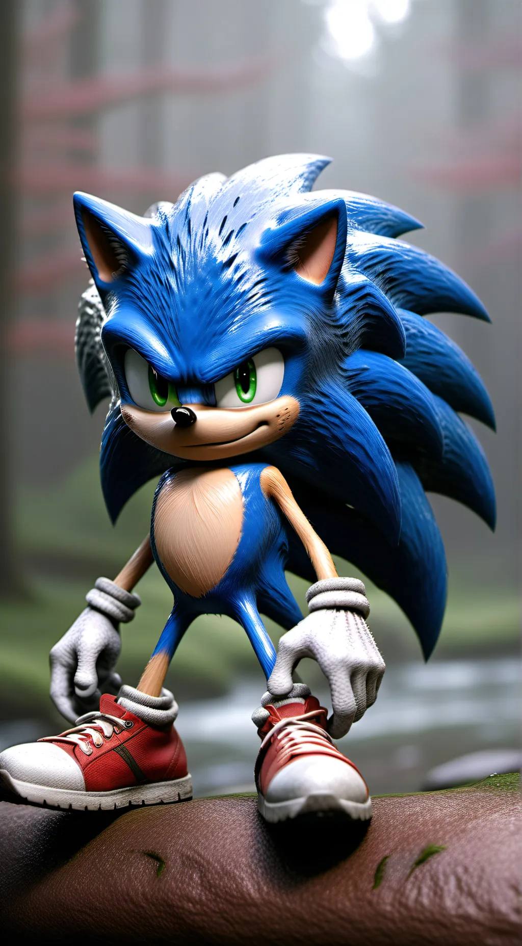 ai character: Sonic  background