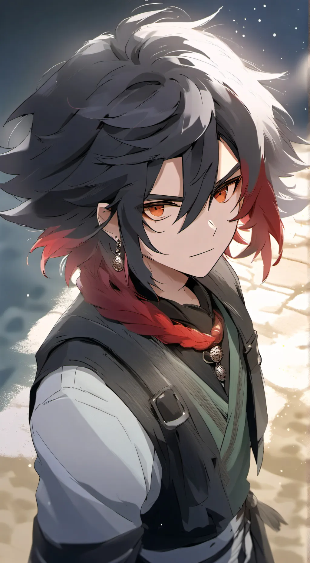 ai character: Castiel veilmont  background