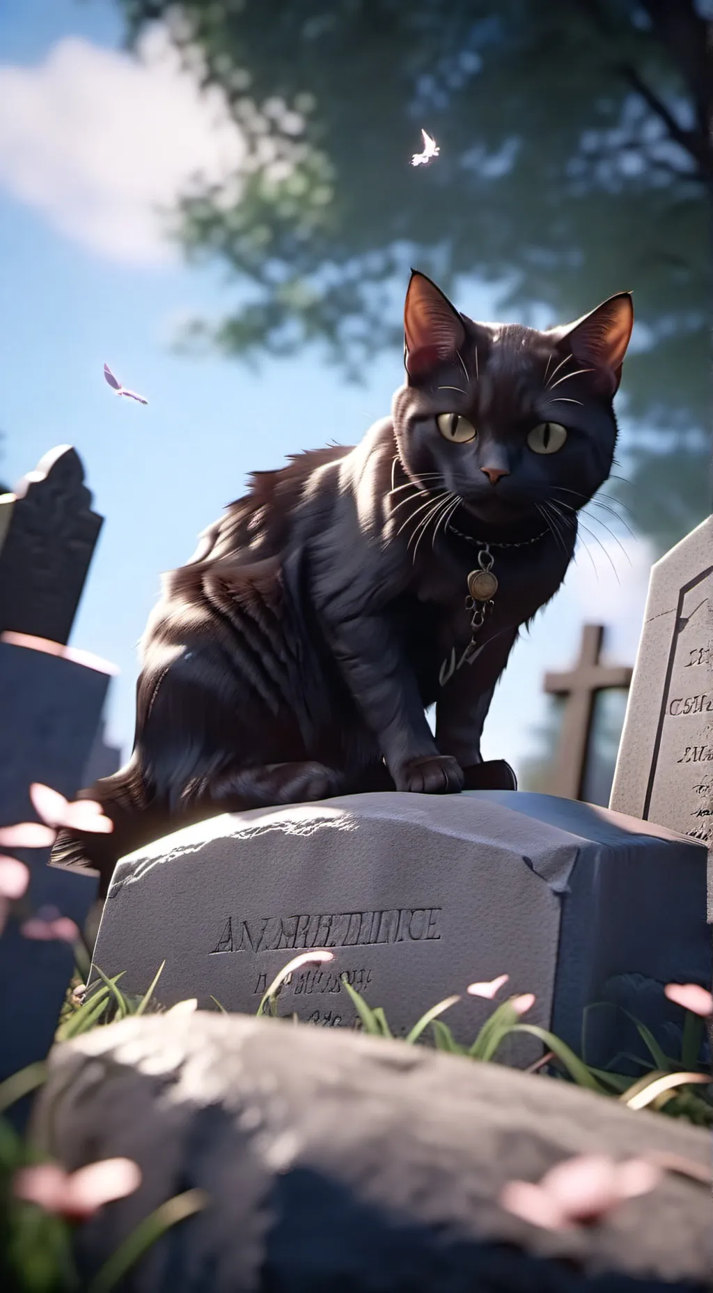 ai character: Jeffs cat!🔪🩸 background