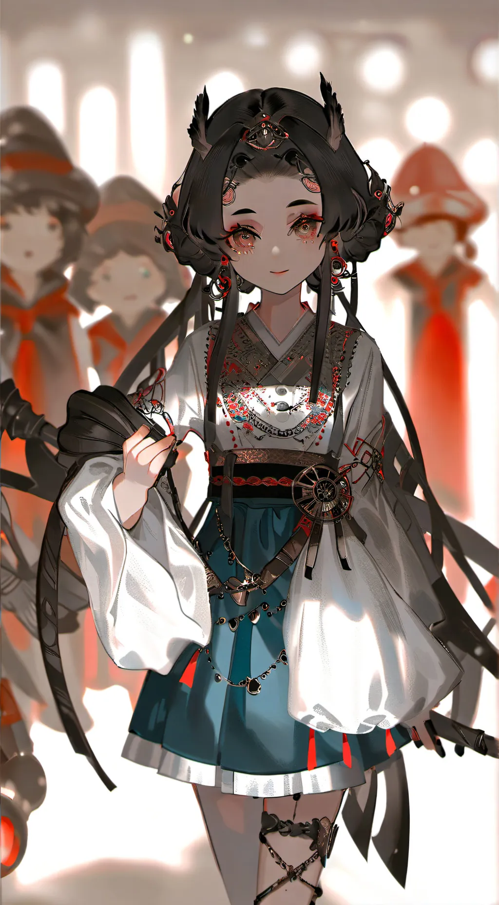 ai character: squid games doll background