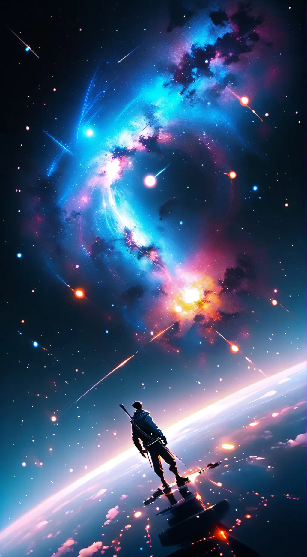 ai character: True hero  background