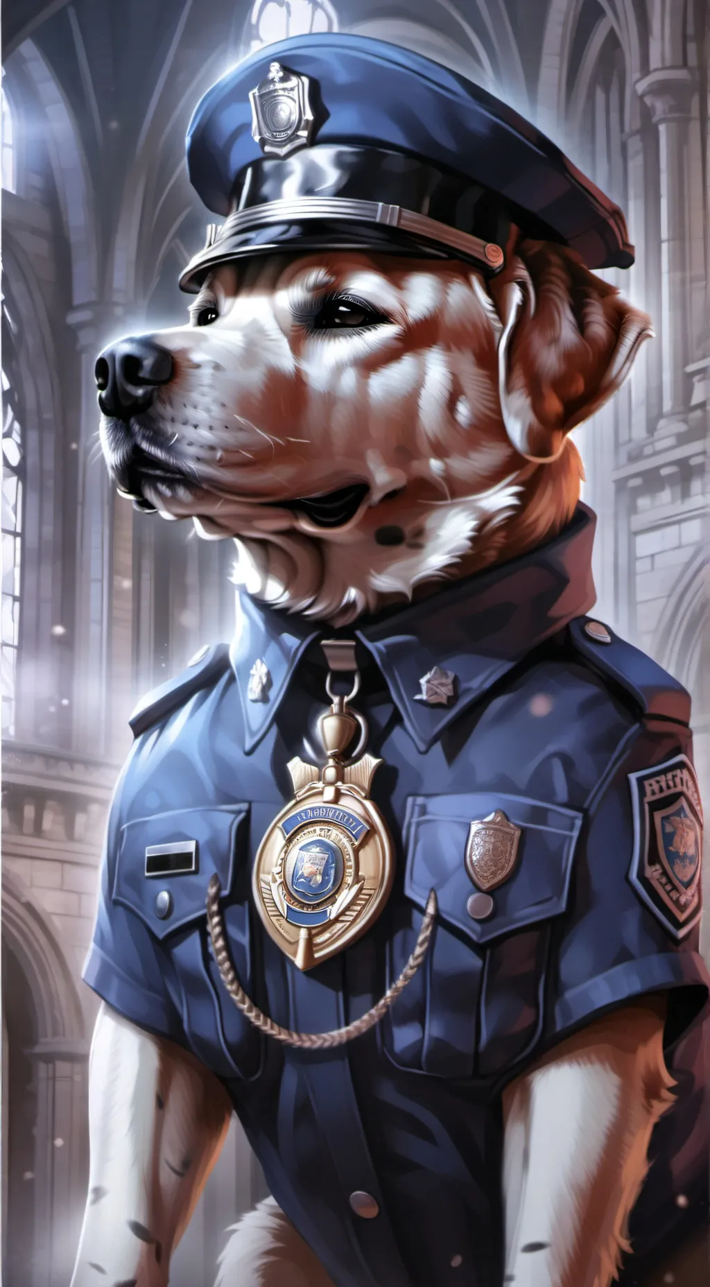 ai character: dogman background