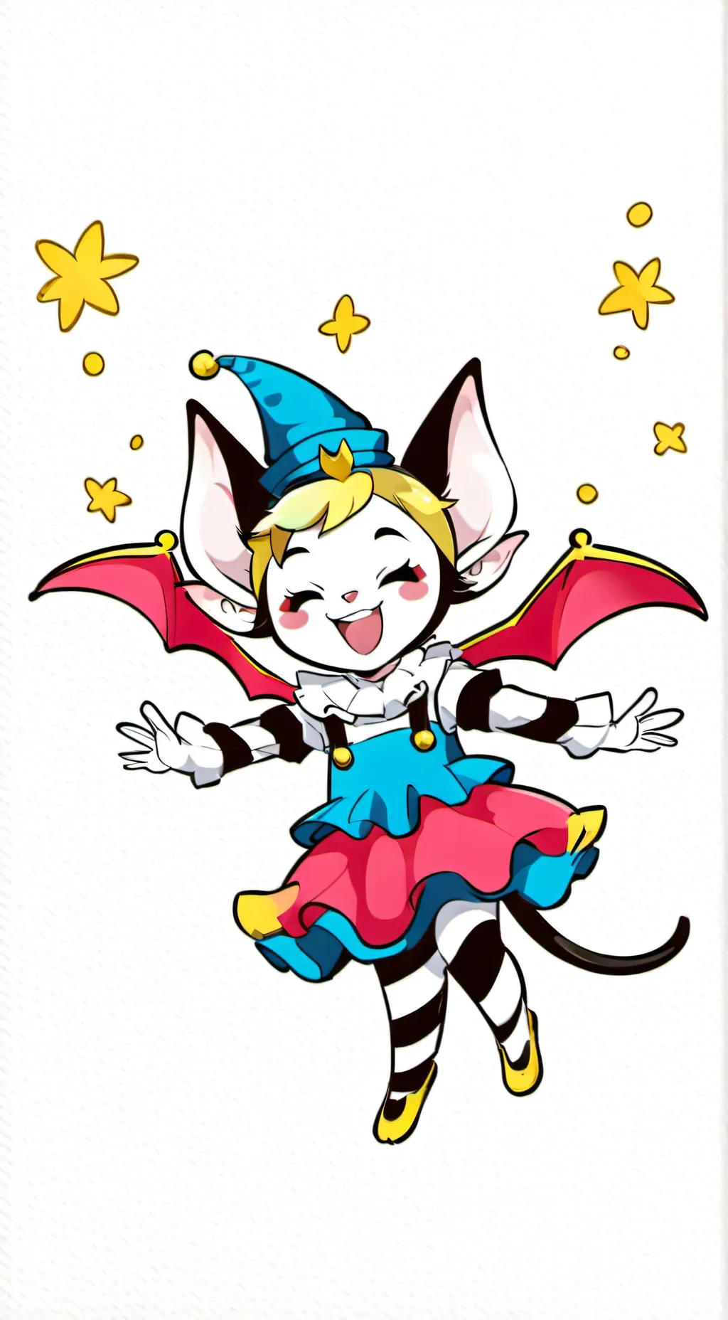 ai character: Tealy X Coral background