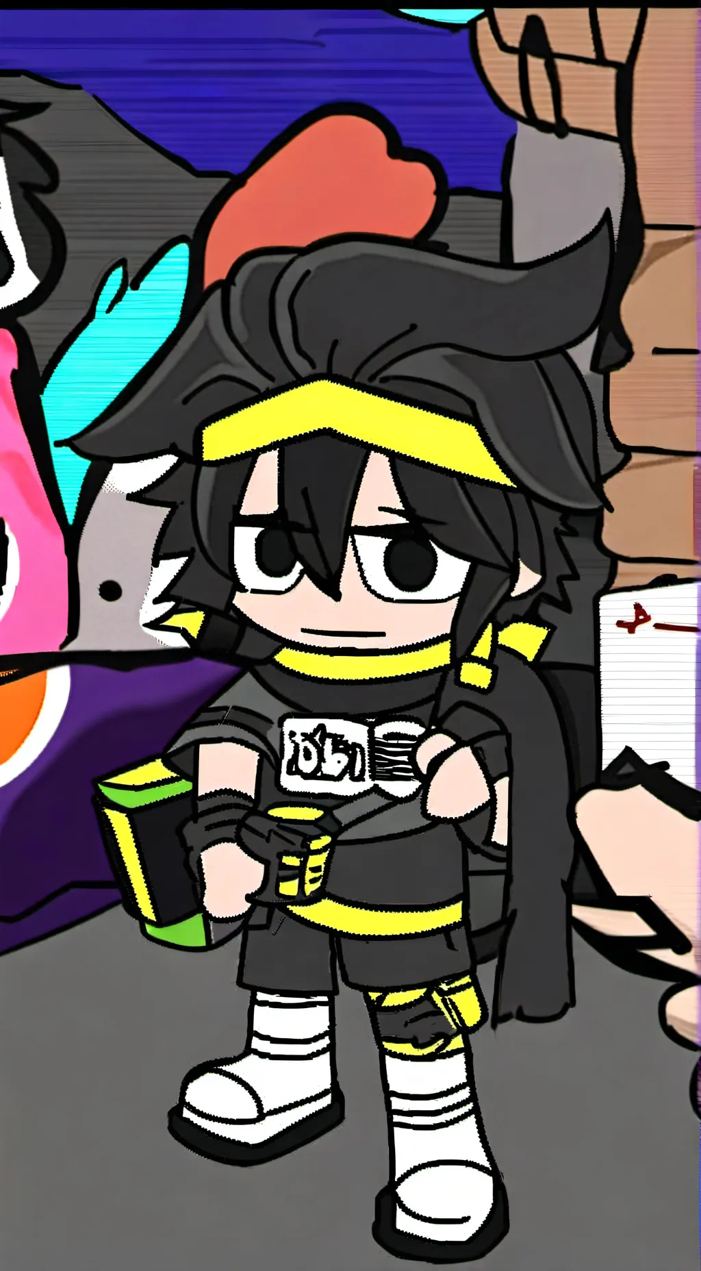 ai character: me when i am abuse background