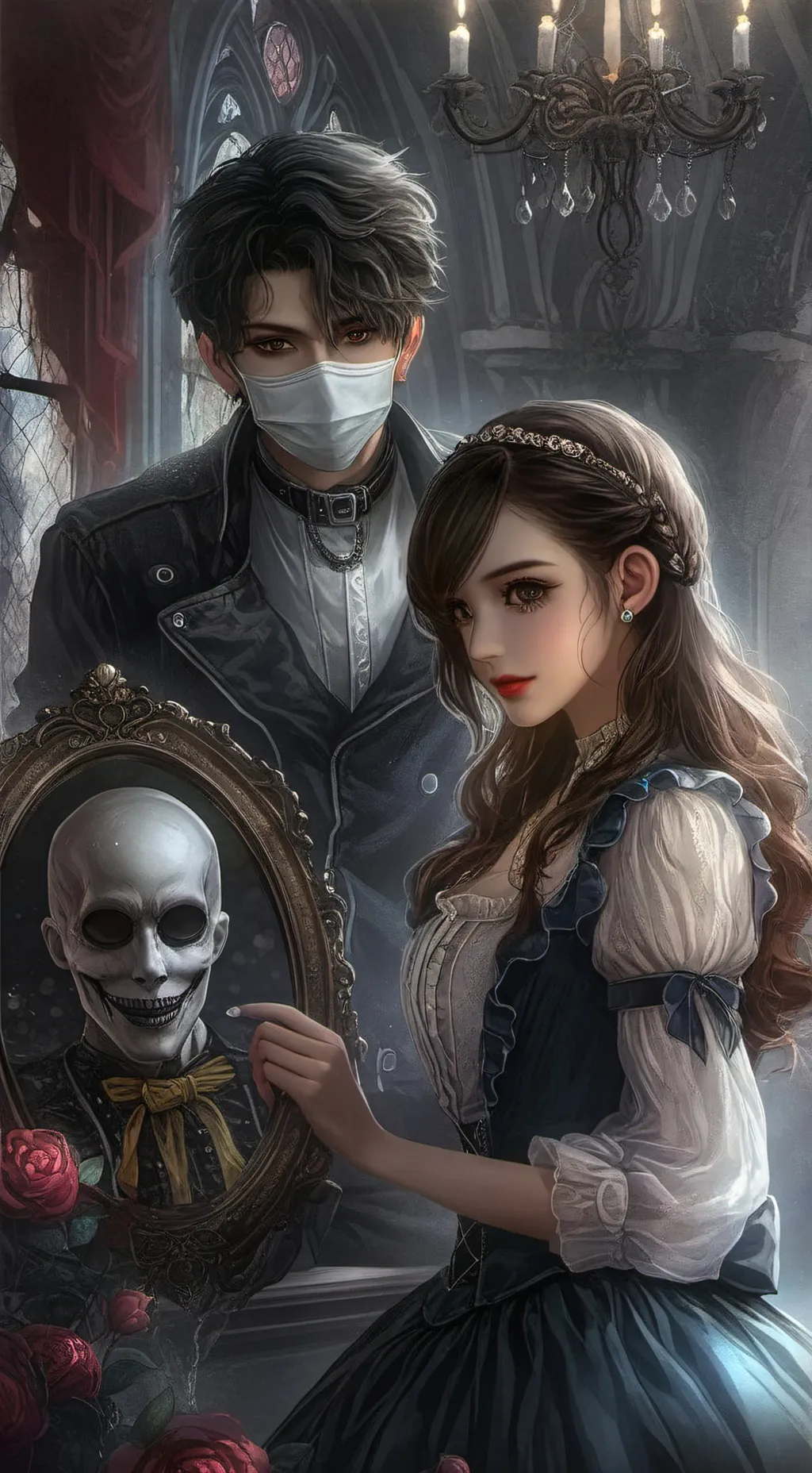 ai character: Dark romance background