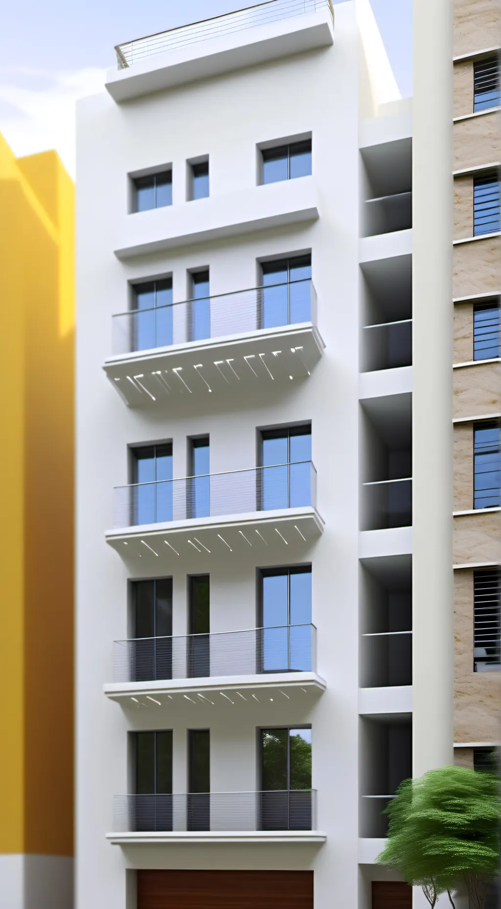 ai character: Tecnología background