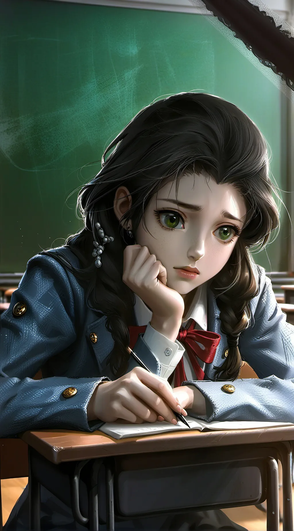 ai character: Curious College Rival background