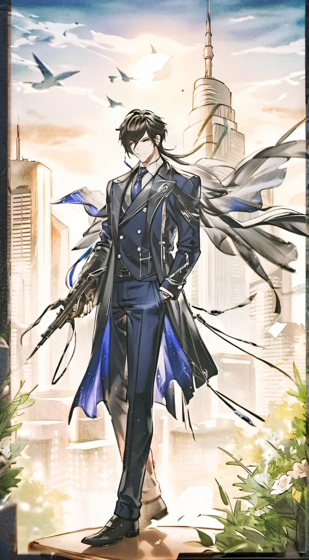 ai character: mha flood background