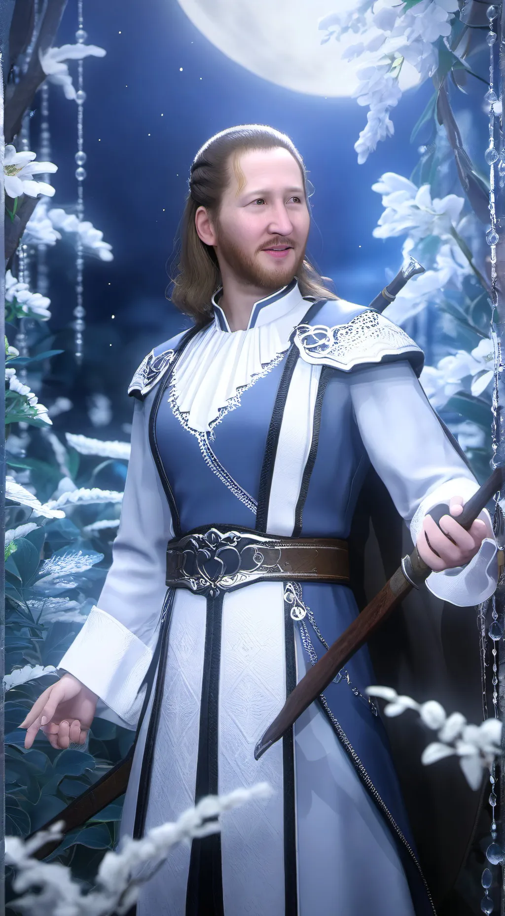 ai character: дедушка background