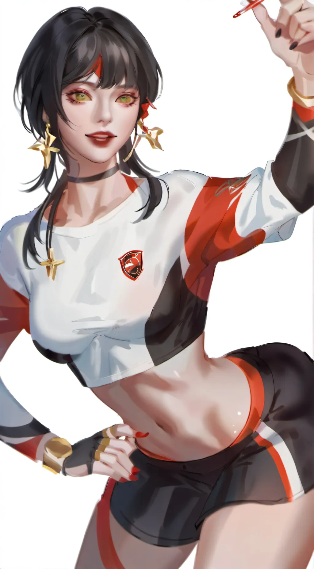 ai character: Amber background