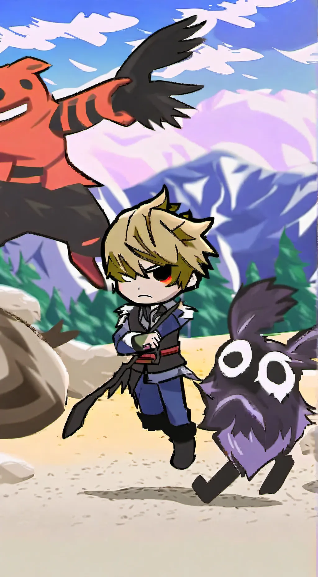 ai character: Teote Infection au background