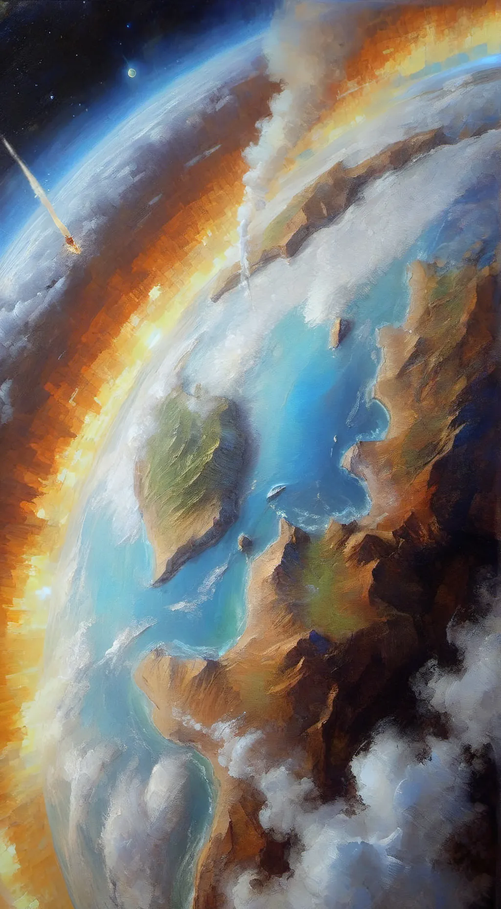 ai character: Flat earther  background