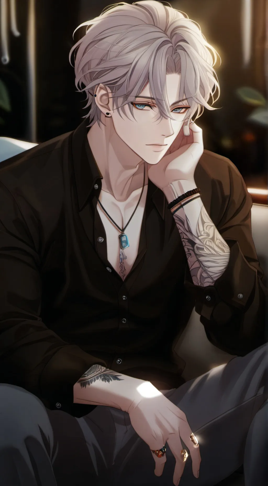 ai character: Saunder background