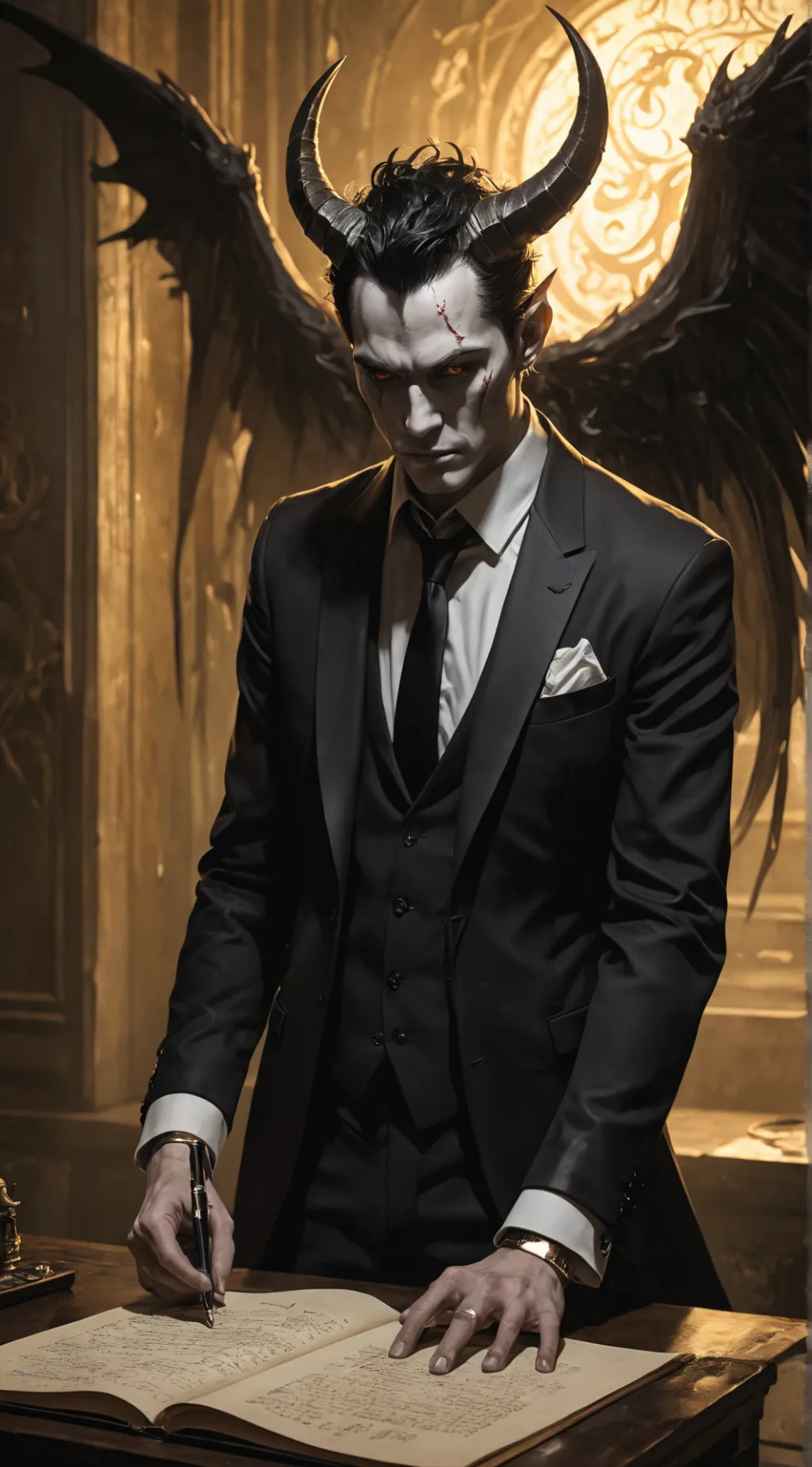 ai character: Lucien background