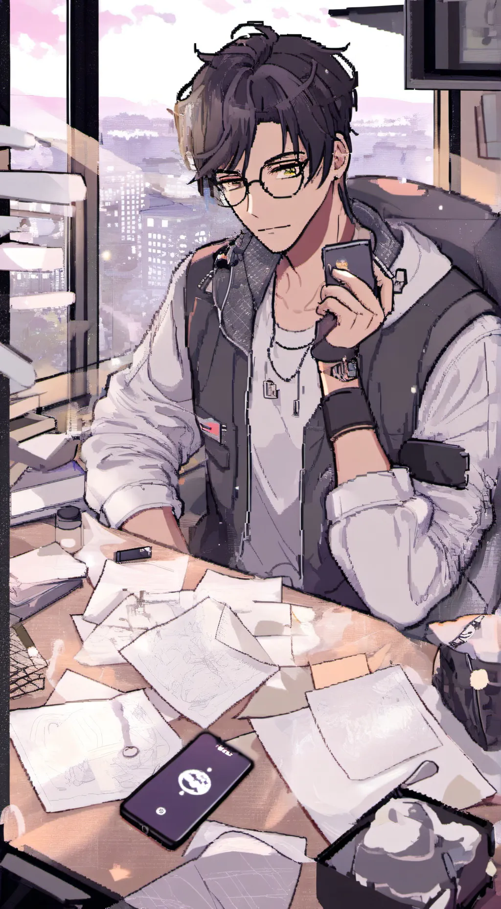 ai character: The SleepTech Tycoon background