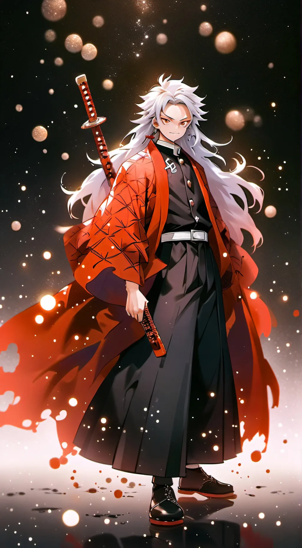 ai character: MHA x KNY background