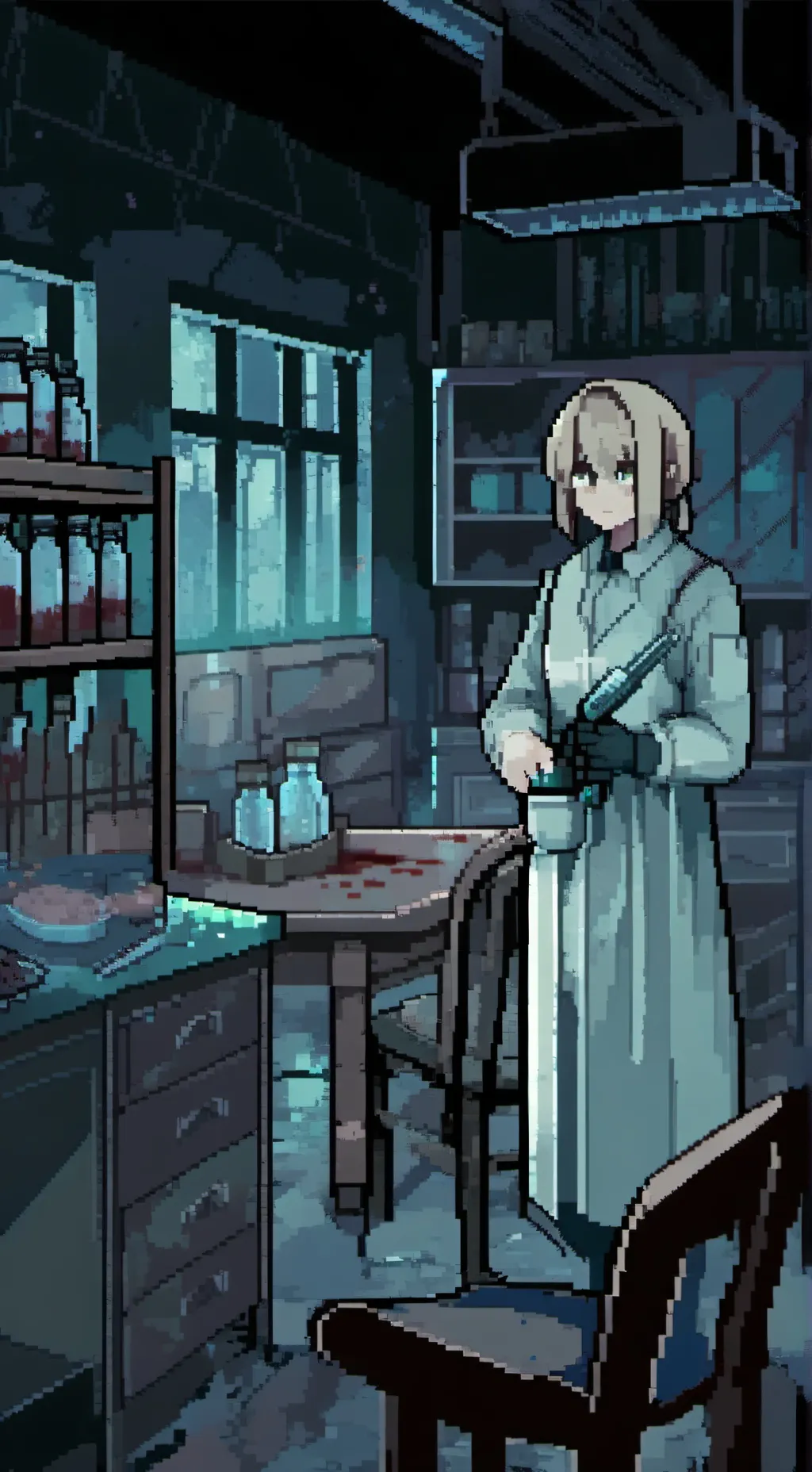 ai character: •💉~°MHA LAB°~💉• background