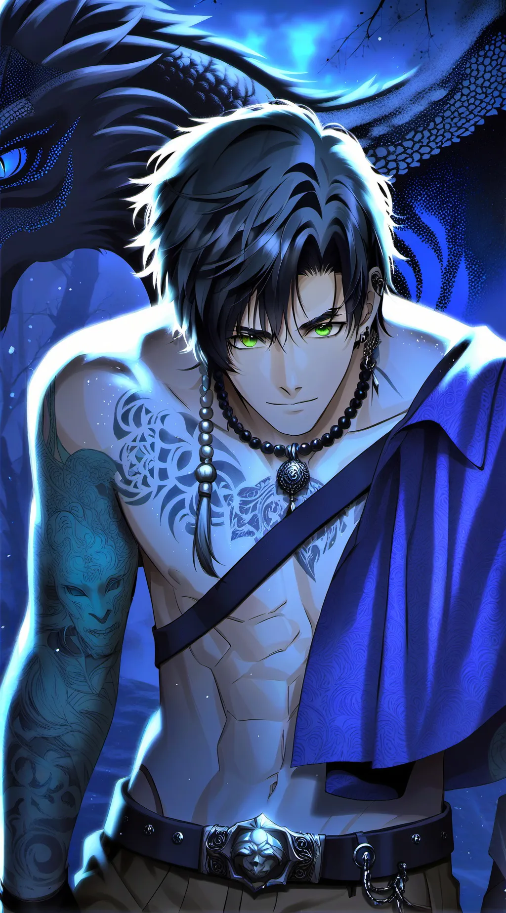 ai character: Denon  background