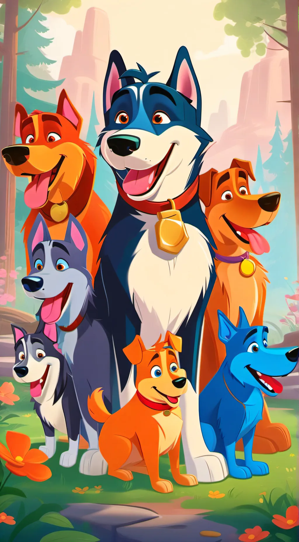 ai character: Mini Animal Dogs background