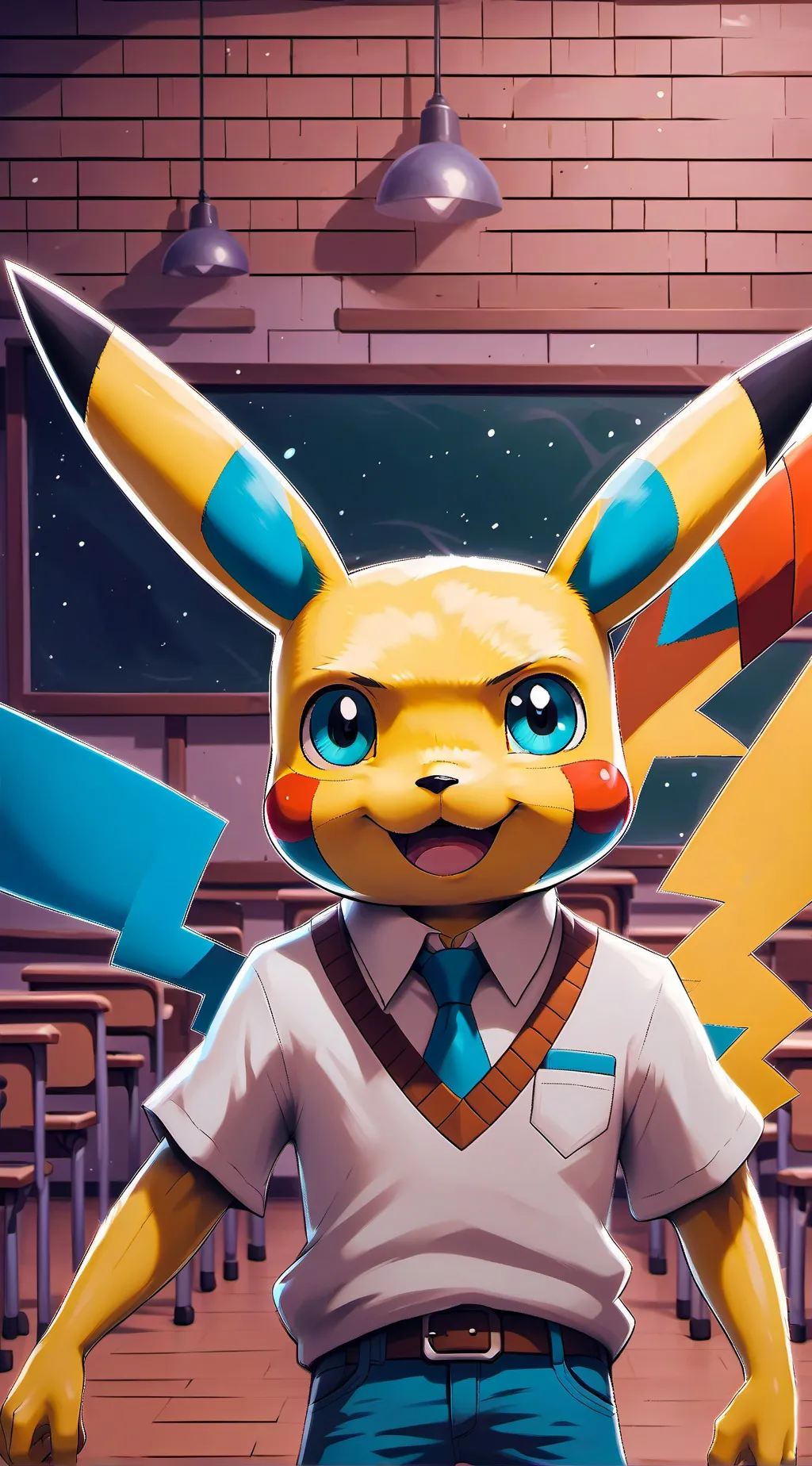 ai character: school day for me background