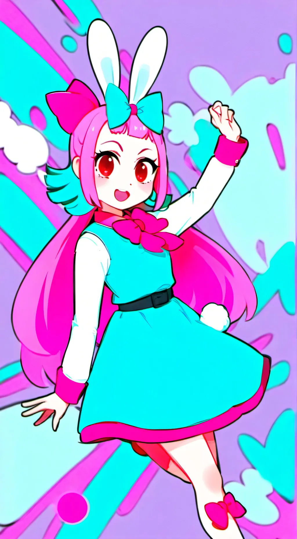 ai character: (Sprunki) pinki background