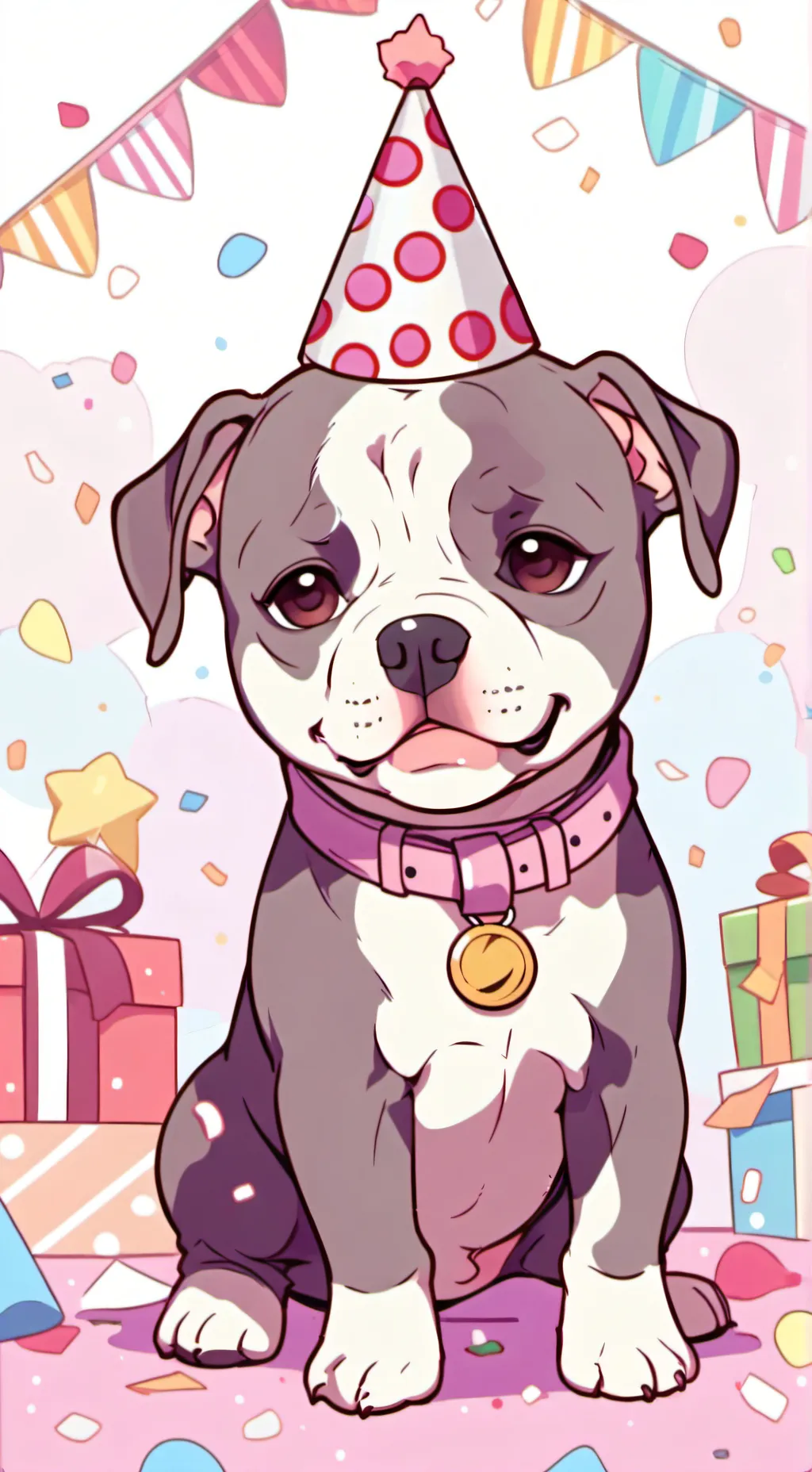 ai character: Bailey Pitbull background