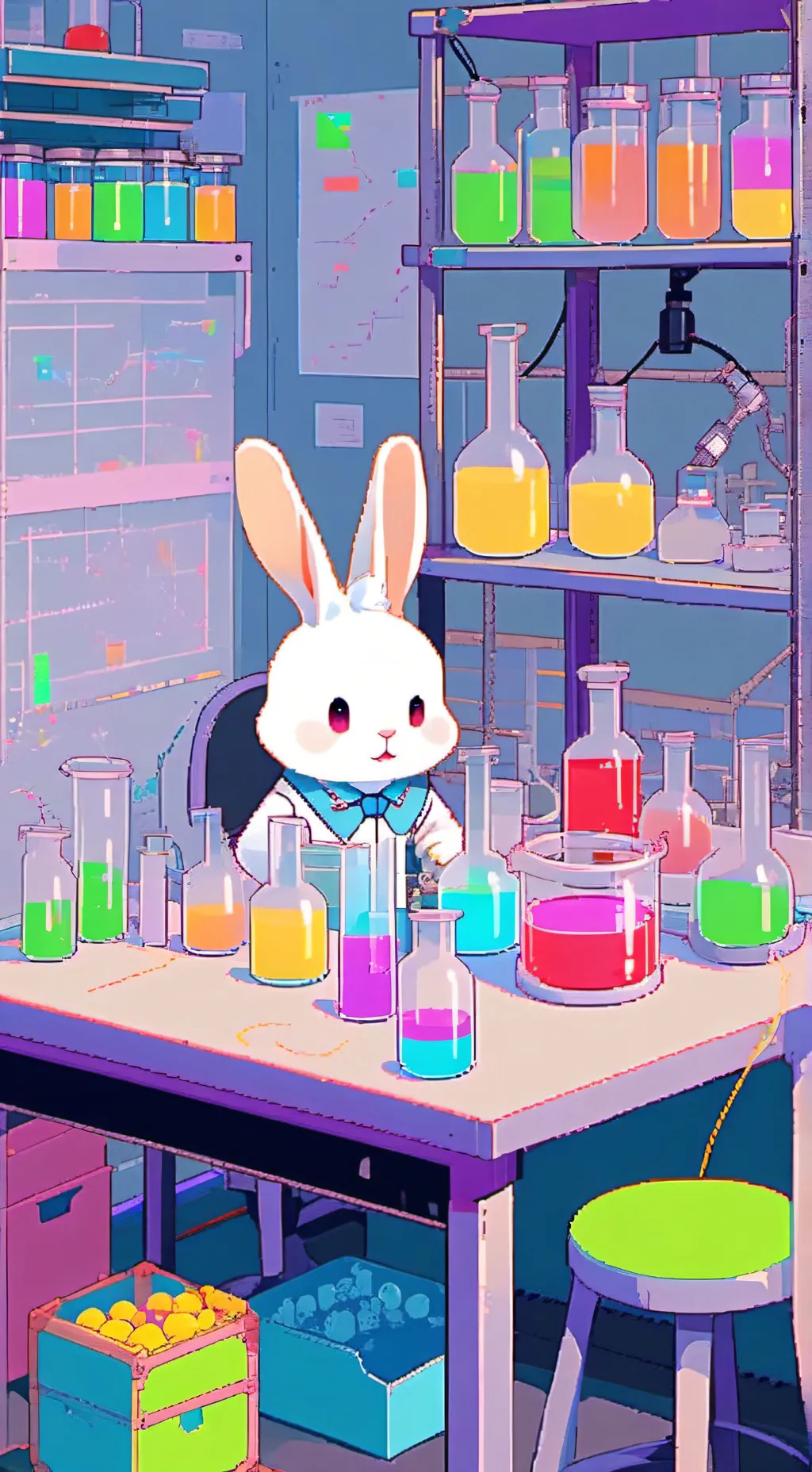 ai character: experiment on u background