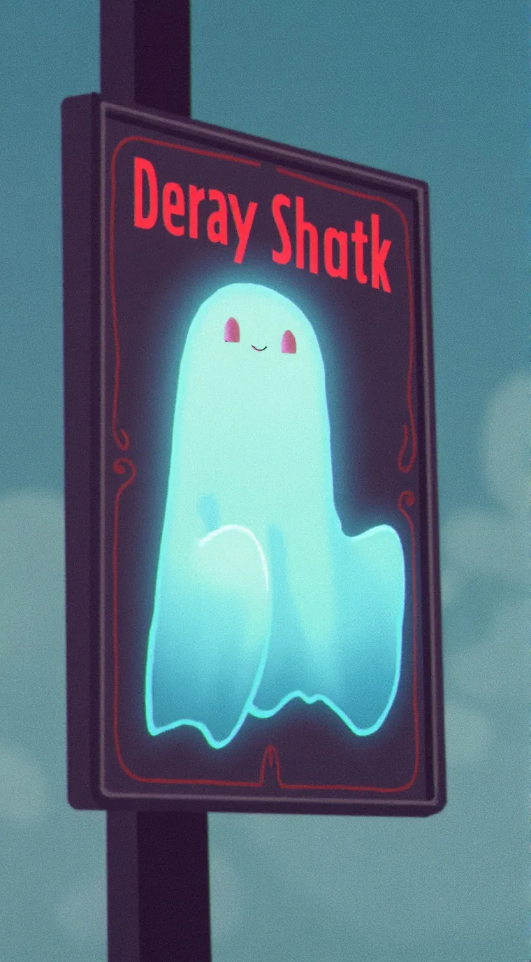 ai character: ghosty background