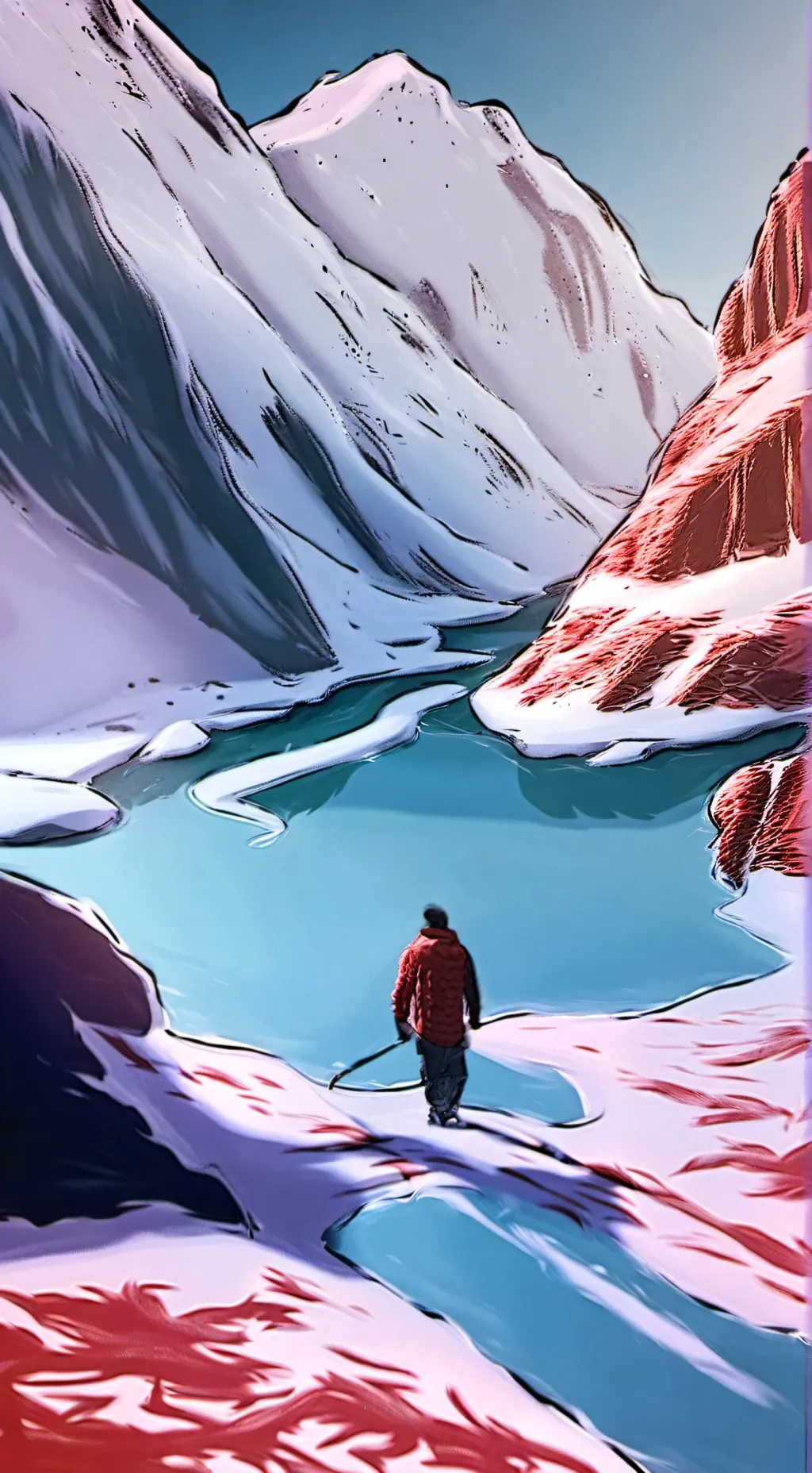 ai character: tundra(cos) background